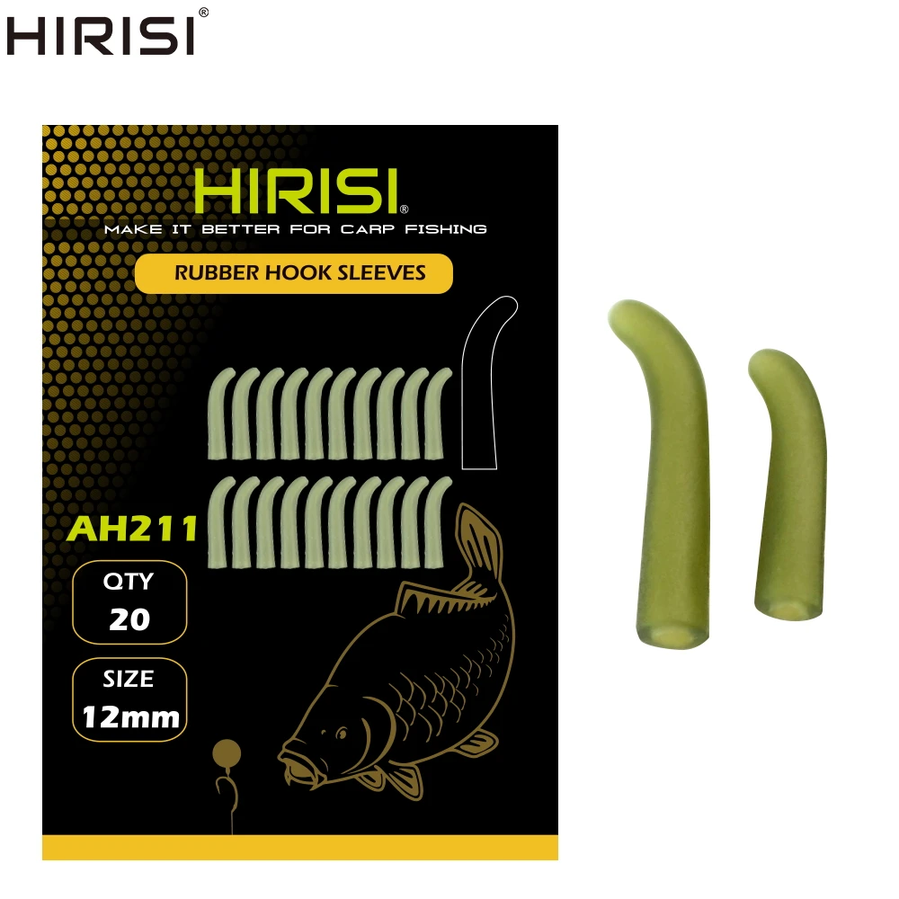 20 stücke Karpfen Angeln Zubehör Anti Verwicklung Ärmeln Fisch Haken Ärmeln Aligner Angeln Terminal Tackle Gummi