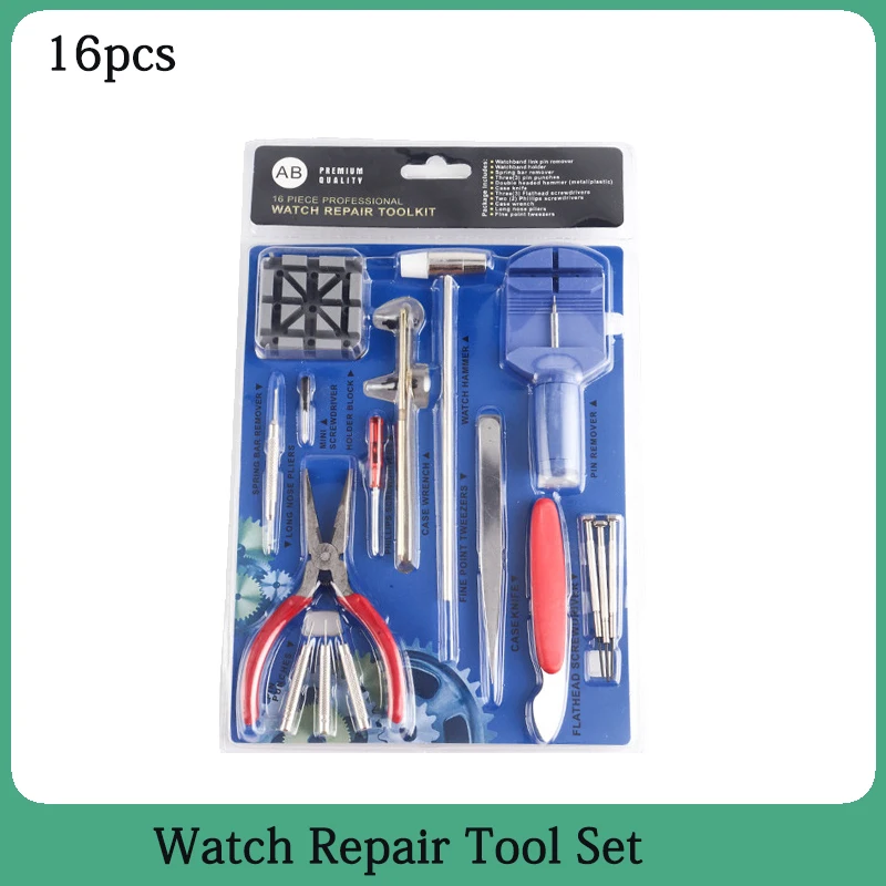16PcsWatchClockWatchLinkPinDissolvingOpenerHousingRepairTool