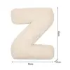 Alphabet Plush Pillow Lambswool Fabric Pillow Plush Alphabet Letter Shape Pillow for Sofa Bed Couch Office Car Seat Decoration 4