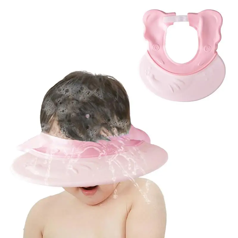 

Adjustable Hair Washing Hat For Toddlers Soft Silicone Baby Shower Bathing Visor Multi-Purpose Baby Shampoo For Infants Toddlers