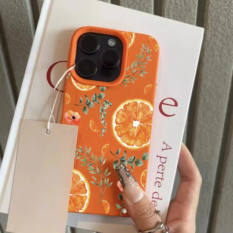 รูปสินค้า เคส iPhone ส้มลิ้นจี่ นุ่มสบาย ป้องกันกระแทก