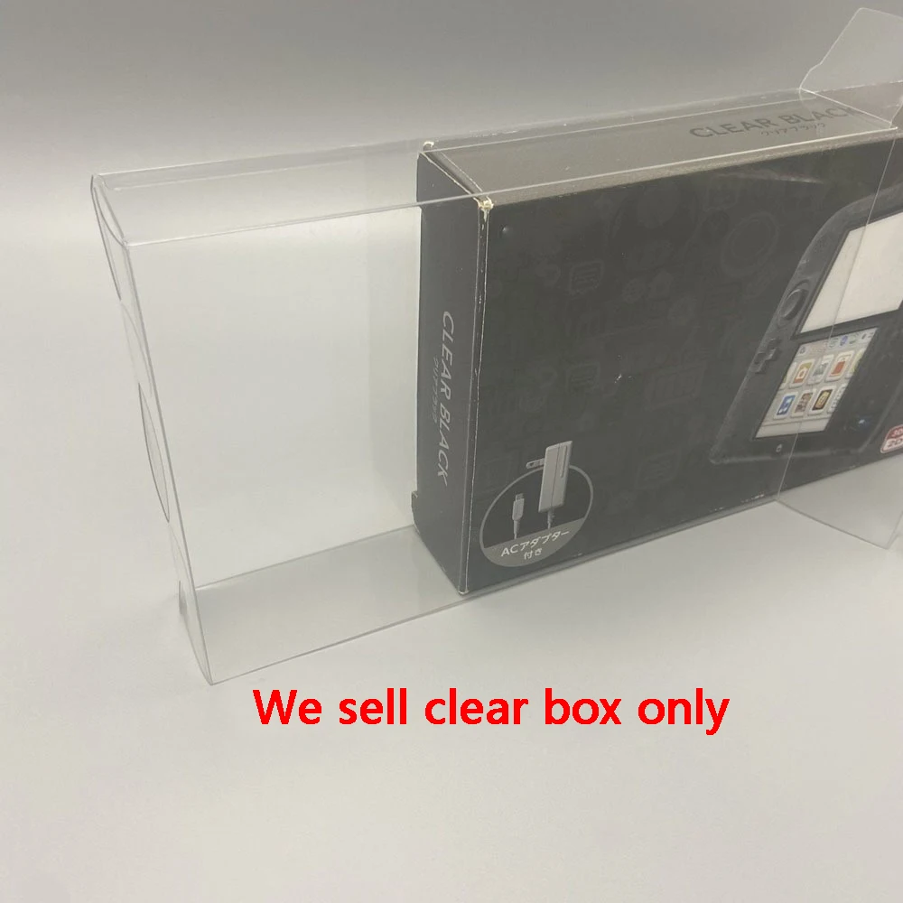 

10PCS PET Clear transparent Protector Box For 2DS JP/US version collection Display storage Case box