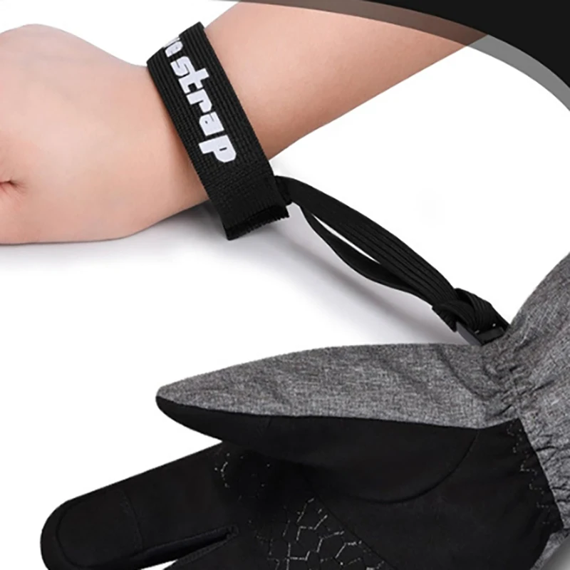 Ski Handle Strap Ski Snowboard Accessories 2/4pcs Ski Glove Wrist Strap Glove Holder Sport Strap Elastic Wrist Leash for Snowboard Ski Mountaineering Outdoor Sports