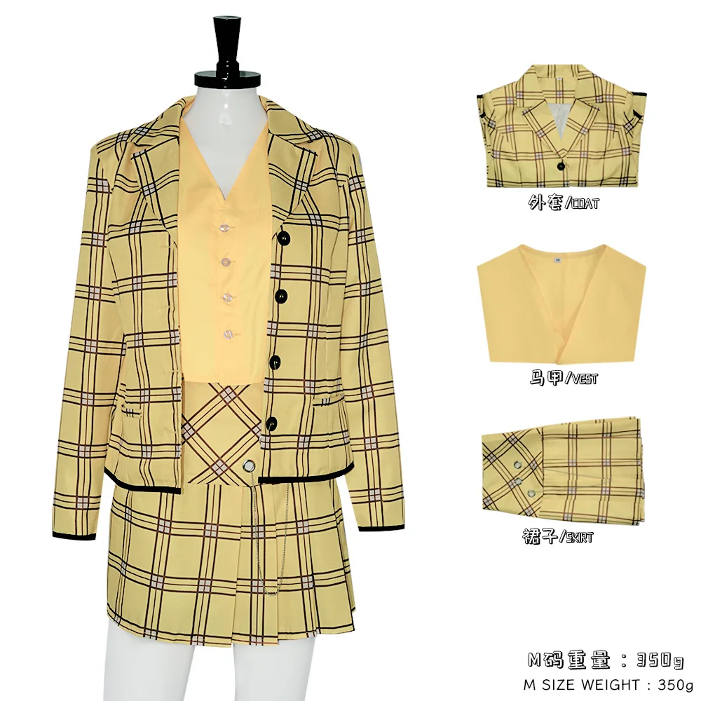 Clueless Cher Horowitz Cosplay Costume for Women (Unofficial)