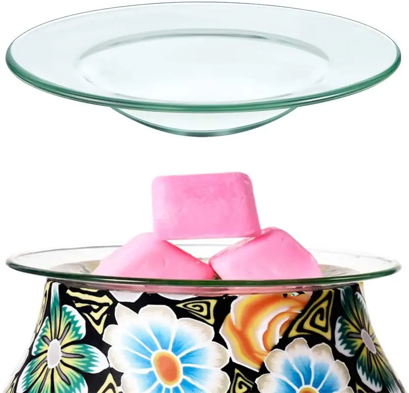 

Replacement Oil Warmer Dish for Wax Melt Warmer Bowl Plate Lid Tray for Aroma Therapy Lamp Electric Lamps Oil and Tart Warmers