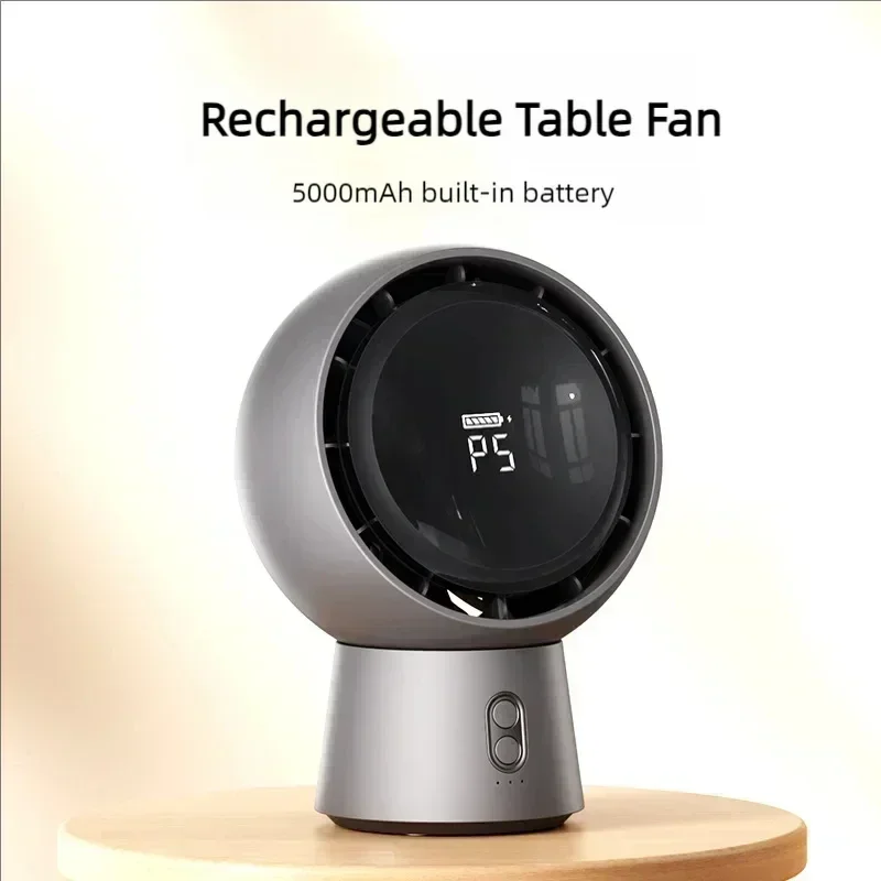 Mini Ventilateur De Table Portable Ruhhy Rechargeable USB Avec Clip Blanc