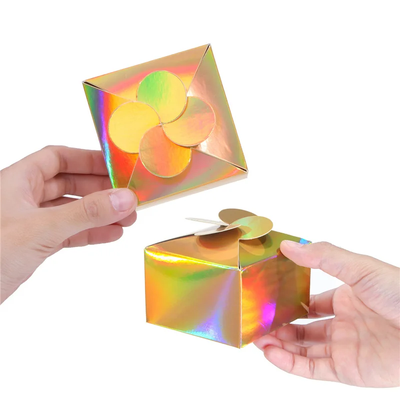 200 Teile/los Bunte Laser Papier Box Handgemachte Seife Aromatherapie Mooncake Verpackung Box Süßigkeiten Geschenk Box Großhandel – Detail 11