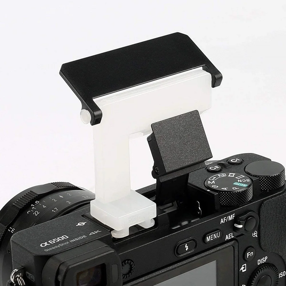 Mcoplus 4 Color 4 in 1 Camera Flash Diffuser Cover for SONY A6500 A6400 A6300 A6100 A6000 NEX6 NEX7 DSLR Flash Bounce Diffuser