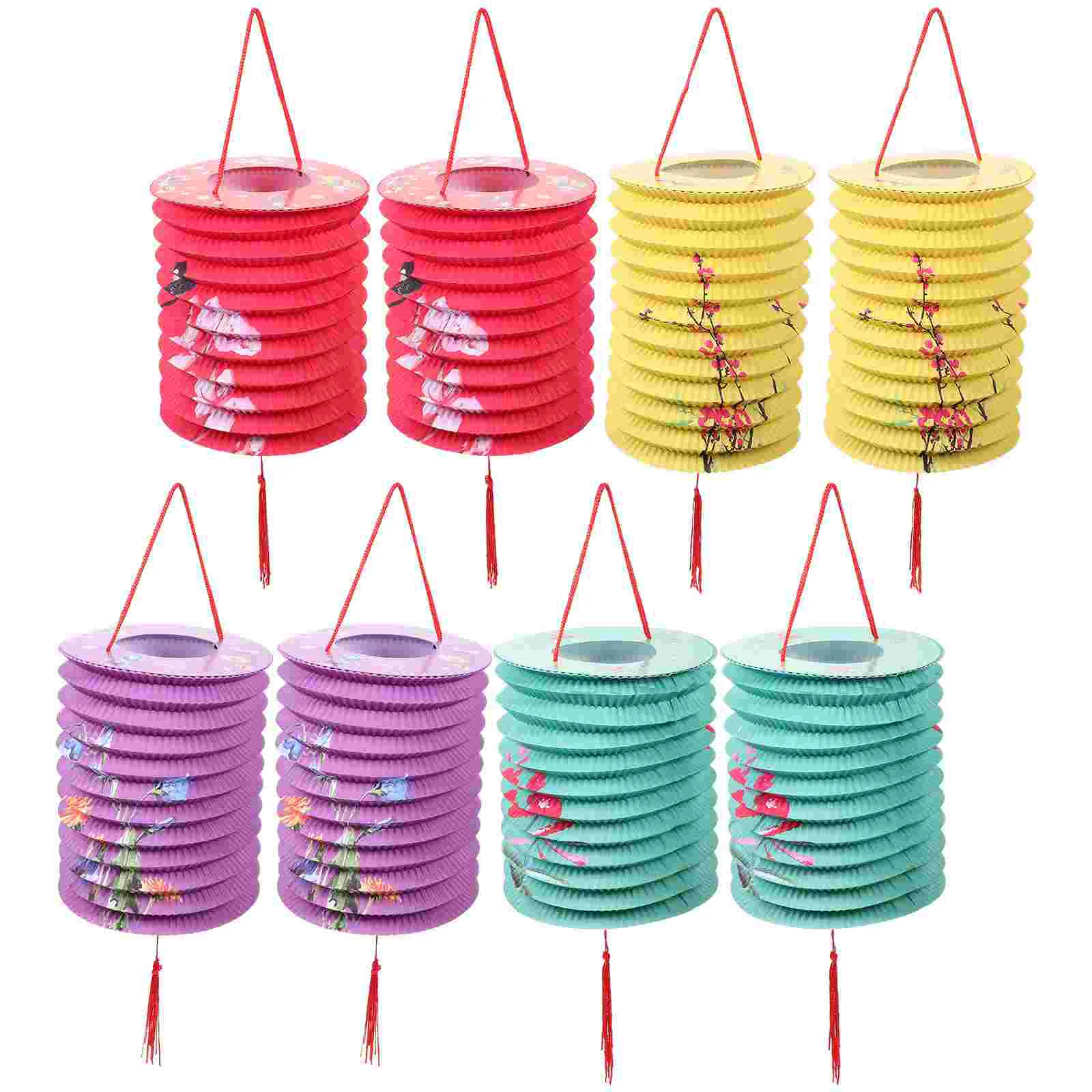 

8 Pcs Projector Paper Lantern Baby Round Chandelier Festival Hanging Restaurant Bar Lanterns