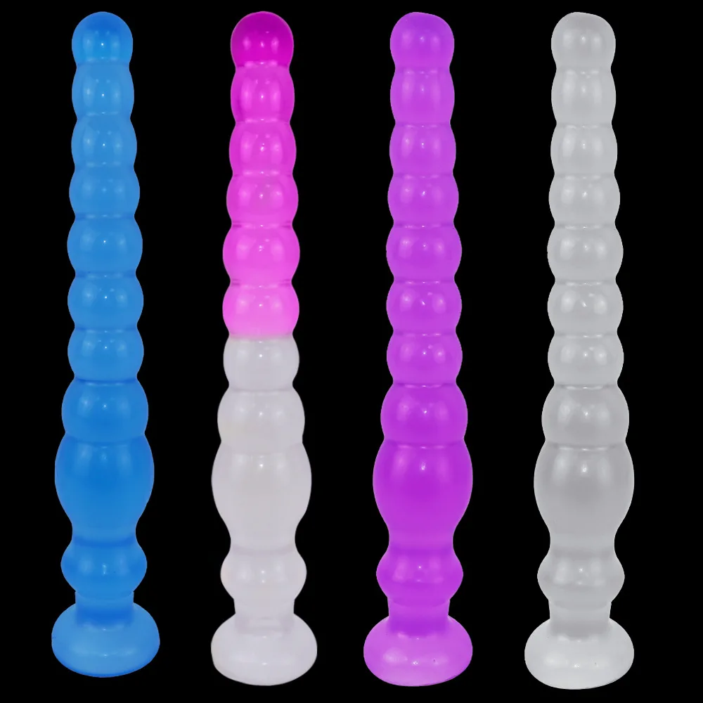 Masturbatie BDSM Jelly Stick Rechte Trekkraal Anale Plug Imitatie Fallus Seksspeeltjes Voor Mannen_voghion.com