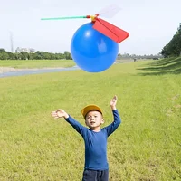 1-10Pcs Creative Balloon Helicopter Toys Children Outdoor Sports Toy Portable Electric Balloon Plane Interactive Party Toy Gifts 2
