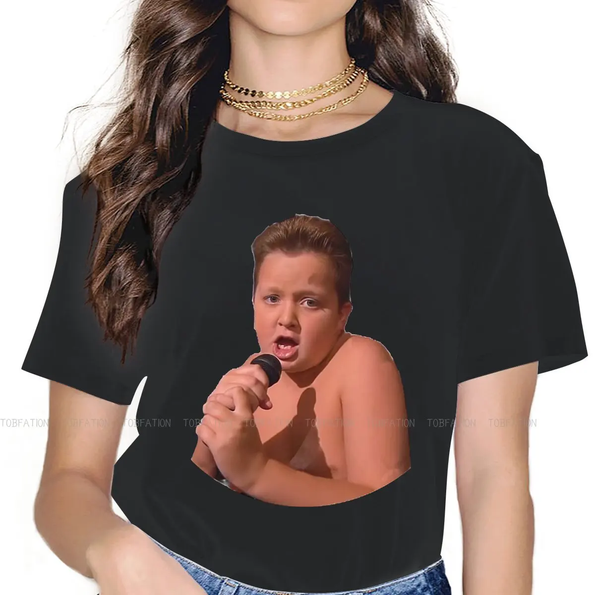 

Женская Винтажная Футболка Gibby Sing