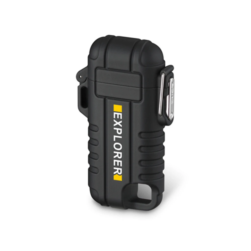 USB Tape-C 360 Rotation Ignition Waterproof Flameless Lighter Arc Plasma Lighter Outdoor Rechargeable Windproof