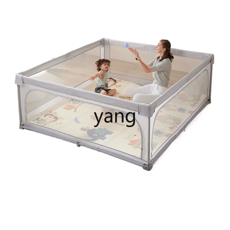 L'm'm Folding Baby Fence Ground Baby Climbing Pad Protective Grating Children Indoor