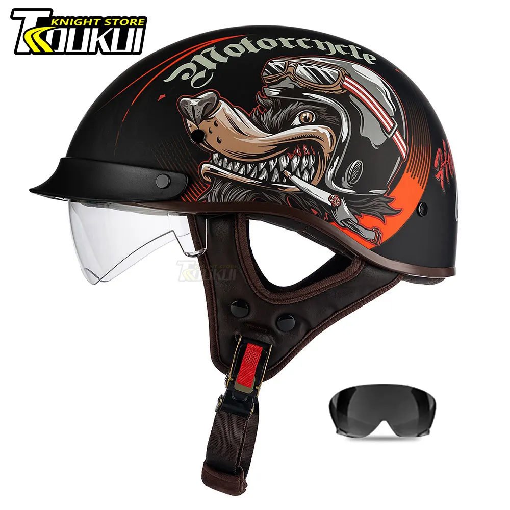 retro-motocicleta-capacete-com-lente-dupla-meio-capacete-multiplos-padroes-moda-ciclismo-scooter-certificacao-dot-moto