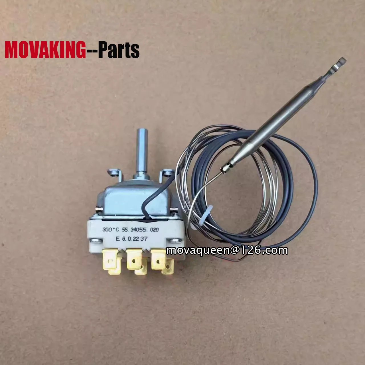 Grill Oven Fryer Accessories Overtemperature Protection 55.34055.020 300 Degree Safety Thermostat With Knob For Electrolux Oven
