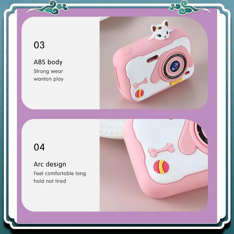 A8S HD Dual Lens 4000W Pixel 5472X4104PX Photo Resolution Without Memory Card Children's Camera,Brown Easy To Use