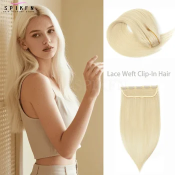 Honey Blonde Clip In Virgin Human Hair Extensions 40g-50g Brazilian Clip Hair 5 Clips On Weft Natural Color Lace Clip Ins