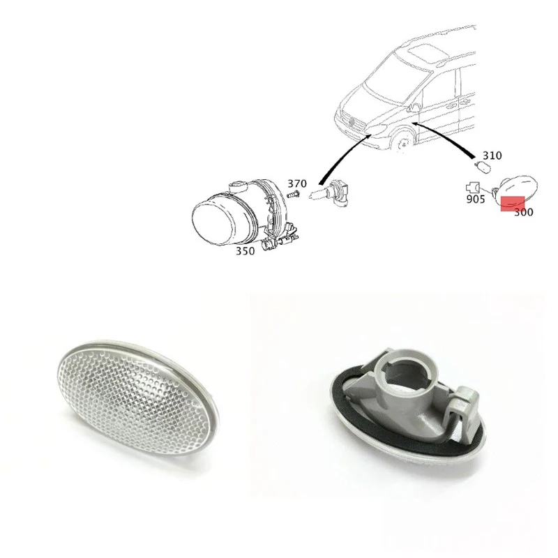 

A6398200121 Genuine Front Left&Right Fender Turn Signal Lamp For Mercedes Benz Vito W447 2011-2021 OEM 6398200121