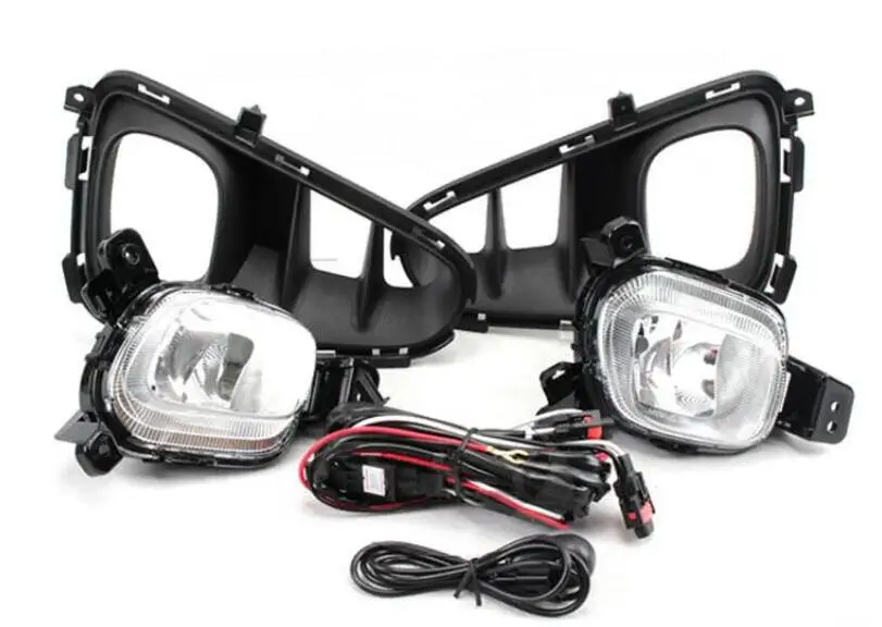 

1 комплект, галогенная лампа для автомобильного бампера Kia Picanto fog светильник 2017 ~ 4300, K, провод фары hanress для противотуманных фар Picanto