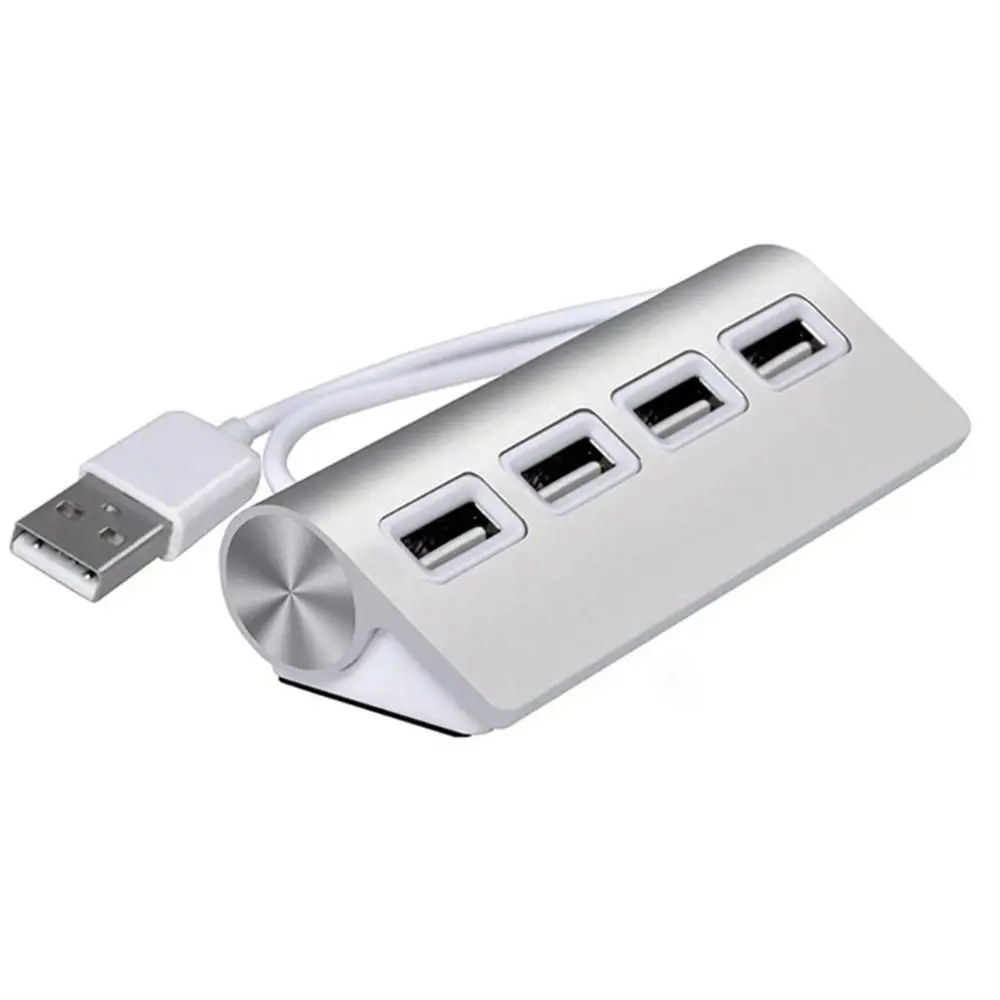 Tablet Portable Aluminum USB Adapter USB 2.0 High Speed USB Splitter USB Expander USB Hub Cable Splitter