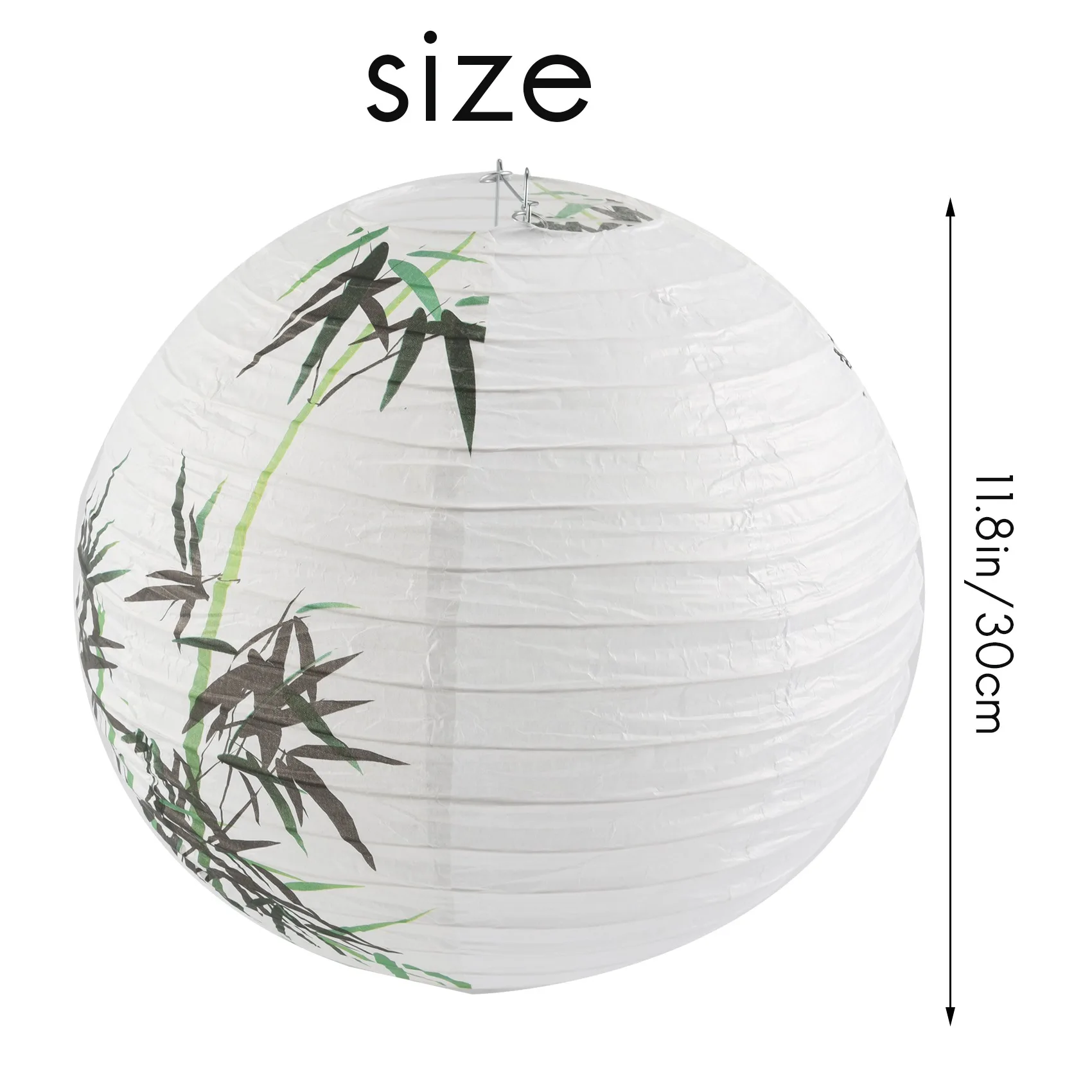 30cm Lampshade Paper Lantern Oriental Style Light Decoration Chinese , Bamboo