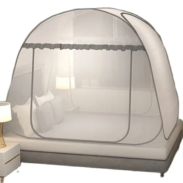 Moustiquaire pliable et respirante pour dortoir d'étudiants, porte simple, lit Double, pour la maison, été 4