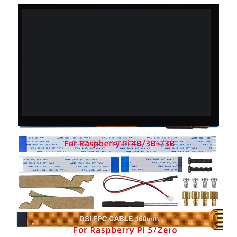 Padrão, IPS Display, RPI 5, 3B, 3B,