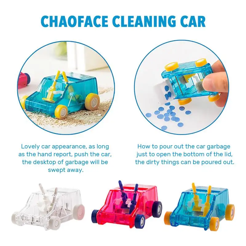 Mini Car Table Dust Cleaning Tool Desktop Eraser Dust Ceaner Keyboard Desktop Sweeper Mini Car Toys For Home Office Accessories laptop keyboard cleaner