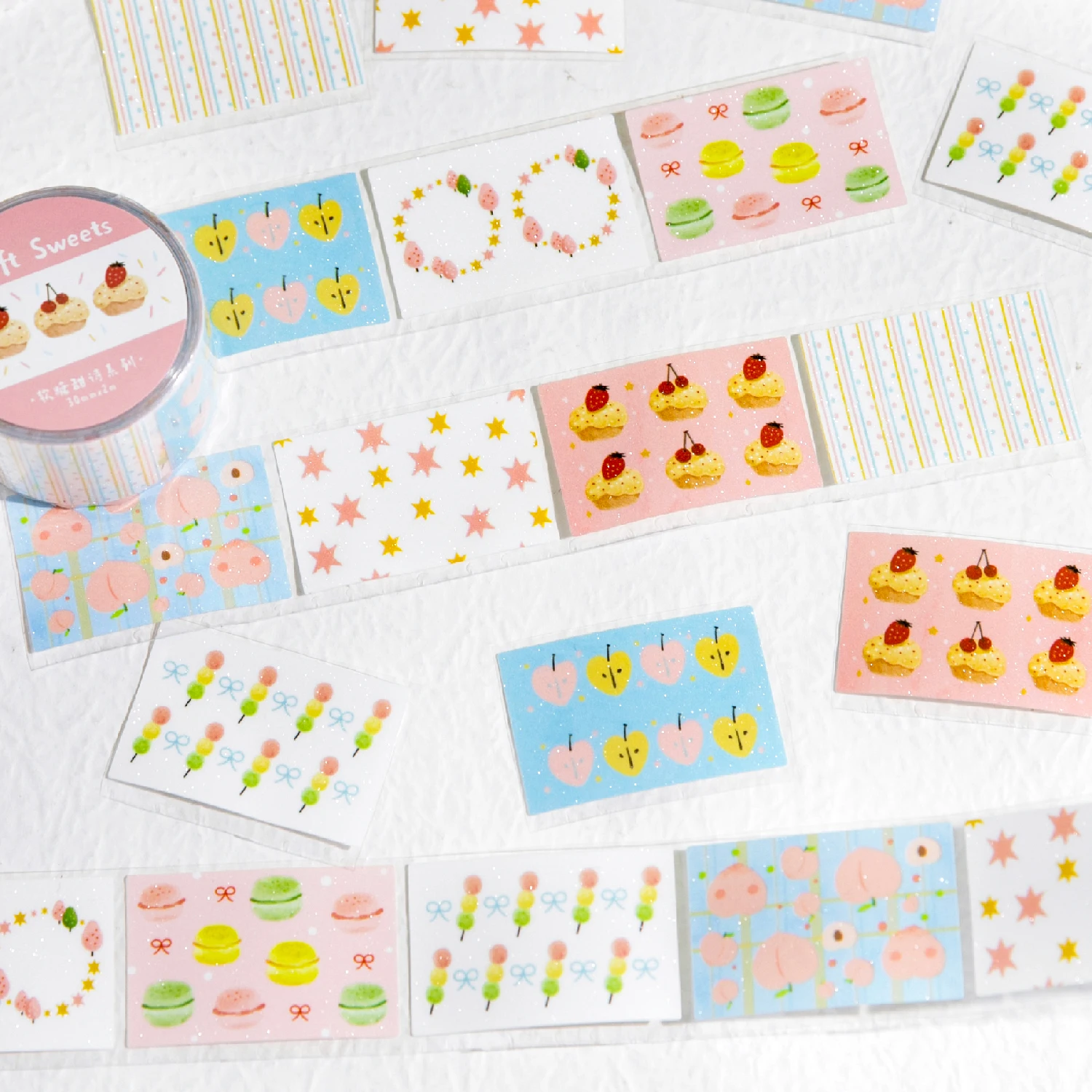 Aesthetic Washi Tape Set for Scrapbooking and Decorative Stationery