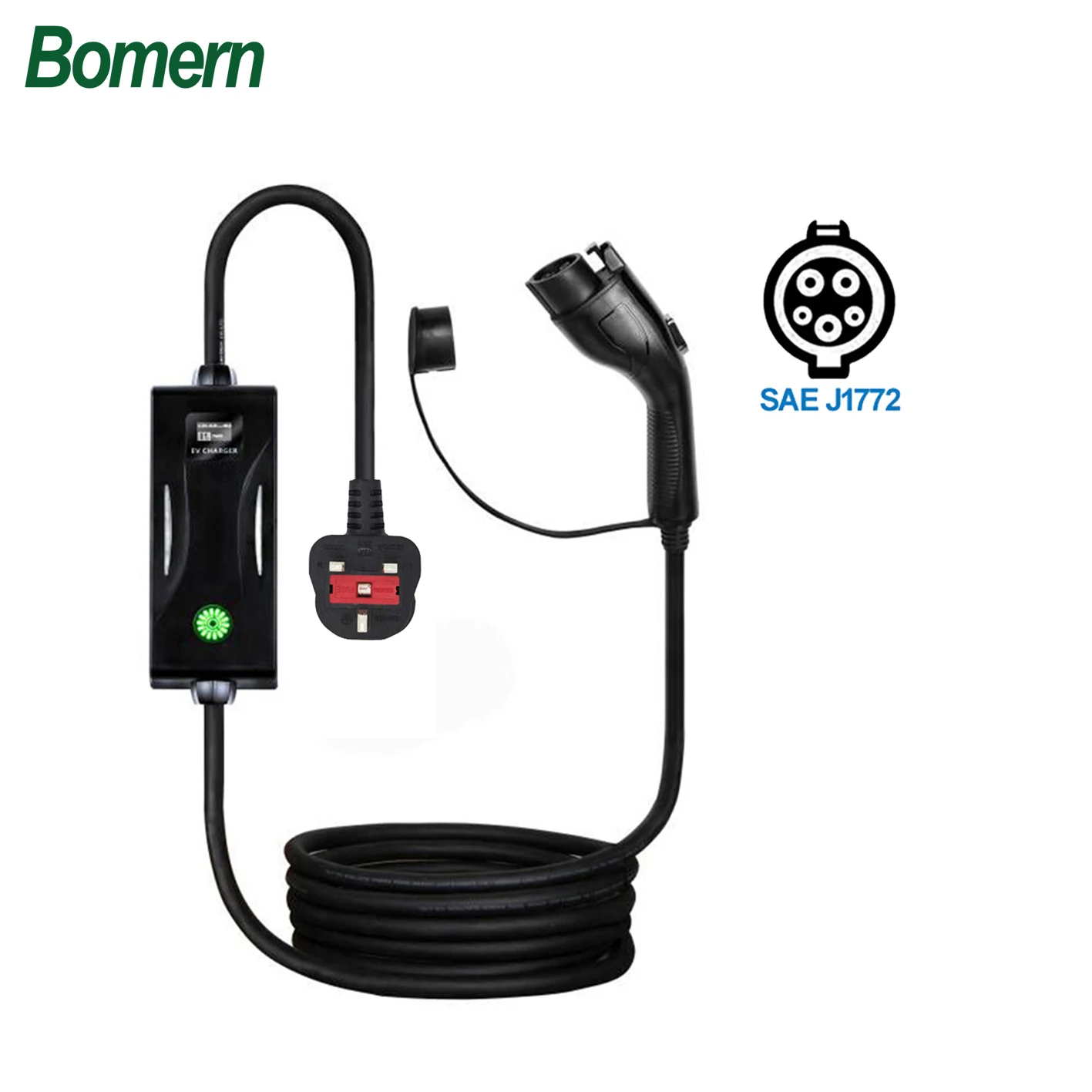 

Model 2 16A sae j1772 type 1 EVSE ev portable charger to UK BS Plug