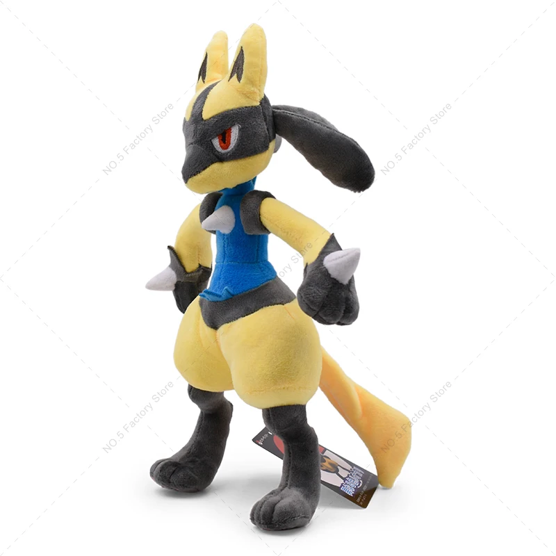 16-31cm Pokemon Standing Lucario Shiny Plush Doll Cute Mega Riolu