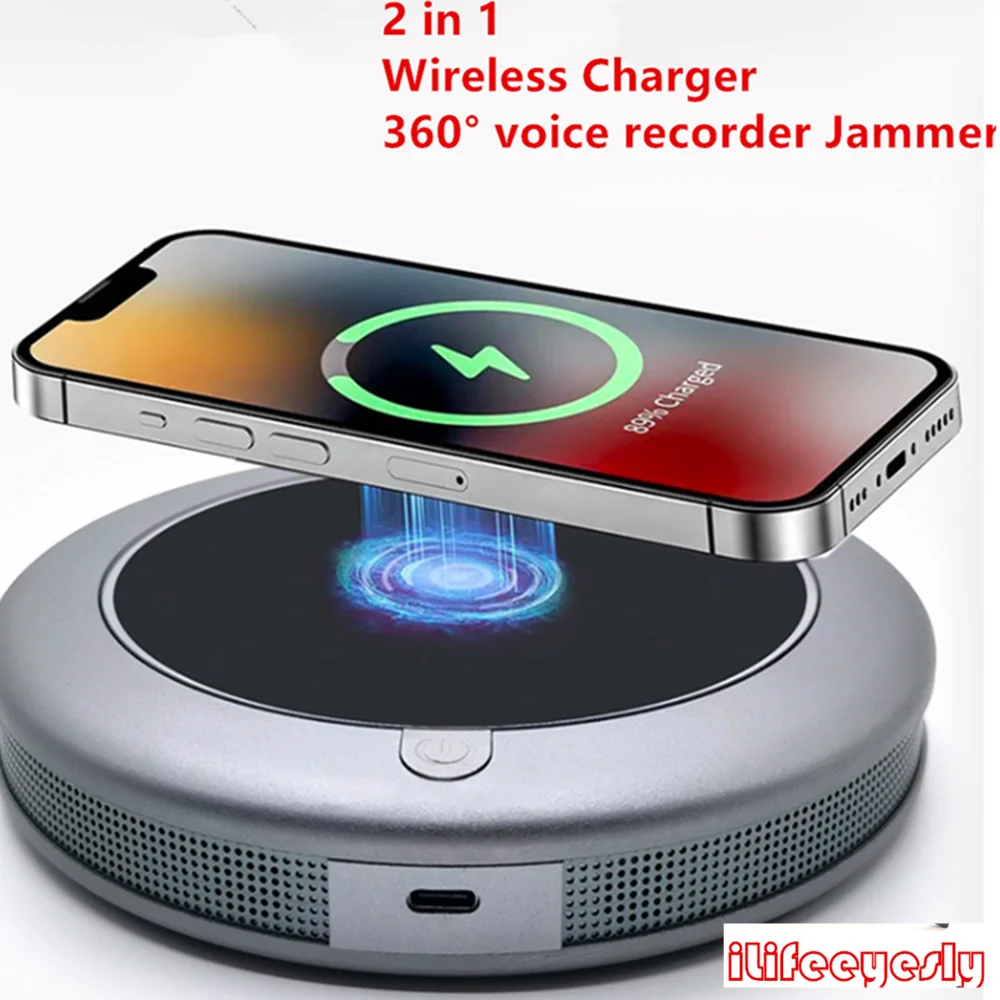 WirelessChargerAntiSpyVoiceRecordingBlockerInterferencePhone