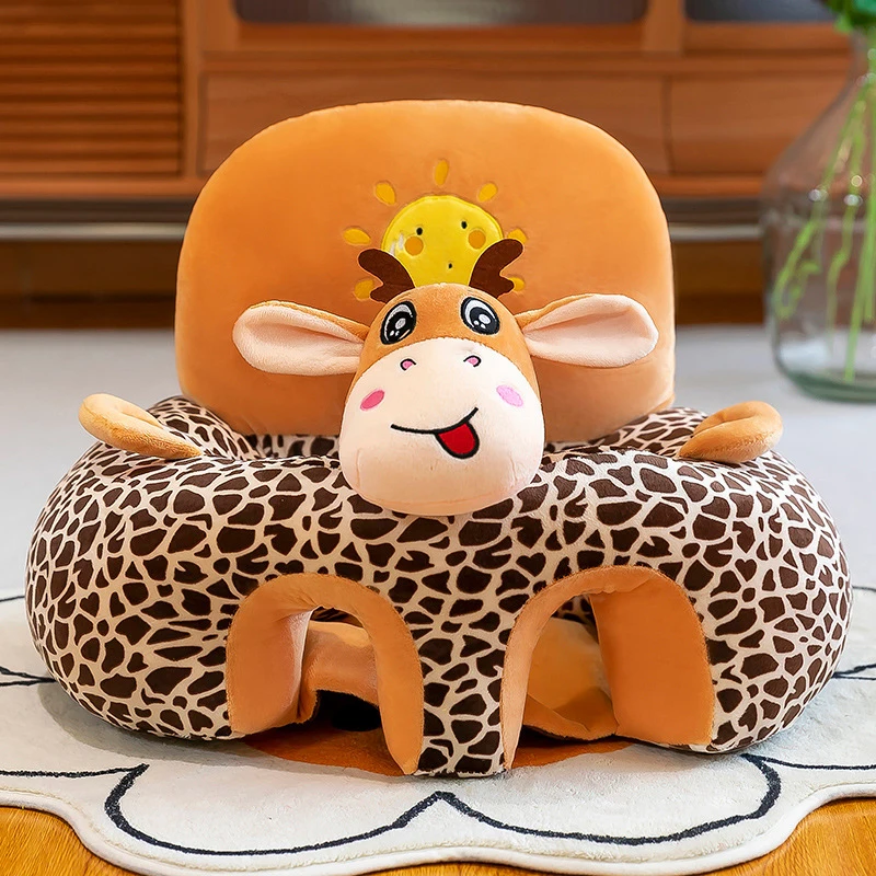 Baby Sofa Support Seat Cover Plush Chair Learn To Sit Comfortable Cartoon Toddler Nest Puff Wash No Stuffing Cradle