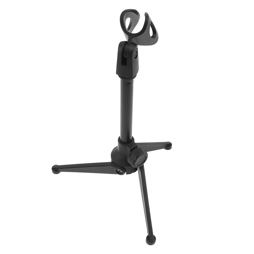 Mini Portable Microphone Stand Tripod Desktop 180 Degree Rotation Angle Microphone Table Holder Mic Clip Lightweight Bracket microphone stand