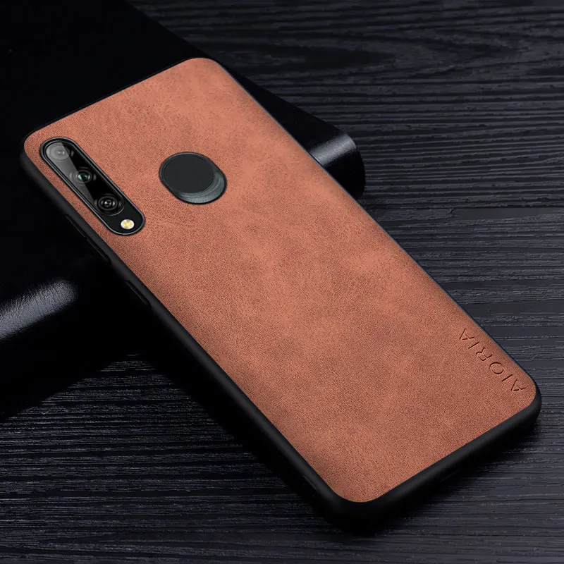 Premium PU Leather Scratch-Resistant Solid Color Phone Case