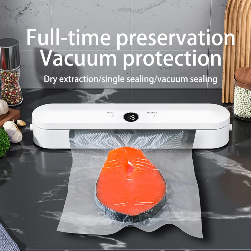 Food Vacuum Sealer Bags Sealing Machine Automatic Kitchen Vacuum Bags Air  Packaging Machines Household - AliExpress