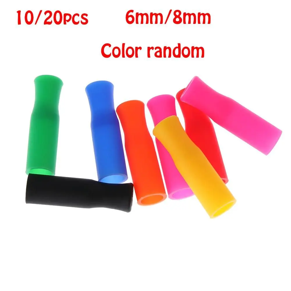 20 Pcs Silicone Straw Tips, Reusable Teeth Protectors Durable