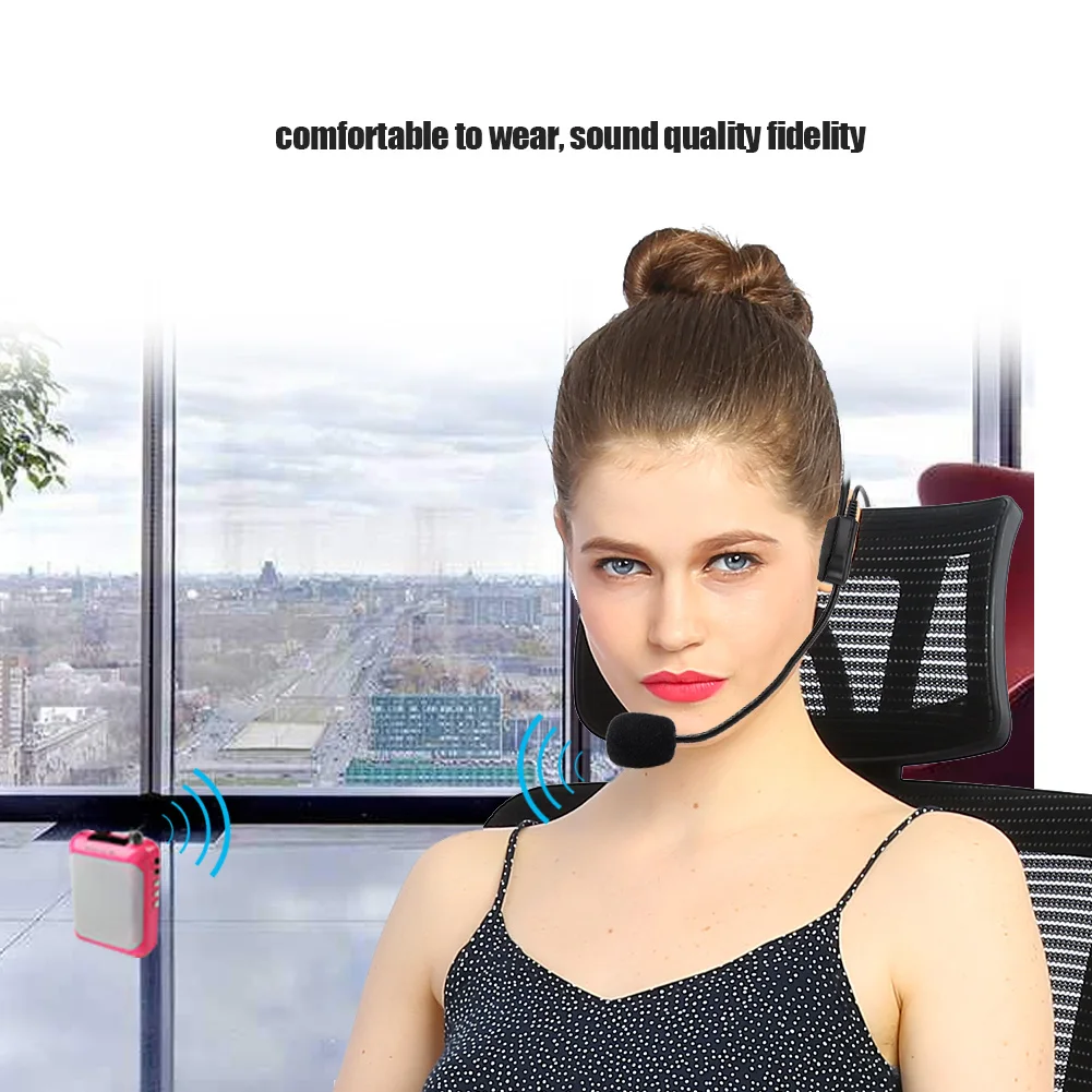 Head Wear Mic Amplifier Mic Mini XLR 3 Pins TA3F Plug Professional Wireless Head Wear Mic Headset Microphone Wireless Microphone