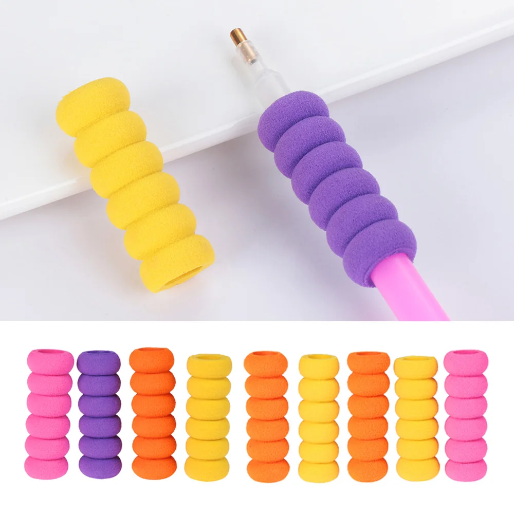 Description Picture 4 of item10PCS Mixed Sponge Pen Holder 5D DIY Diamond Embroidery Tools Cover Cross Stitch Accessory Diamond Painting Pen Anti-slip Sleeve
