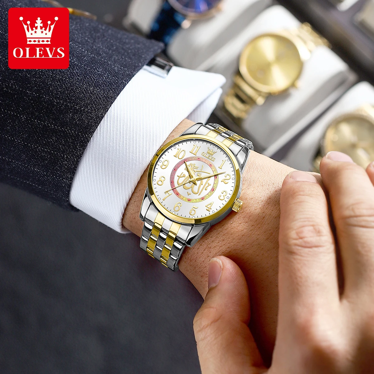 OLEVS TY707 ساعات رجالية حصرية العلامة التجارية ال...
