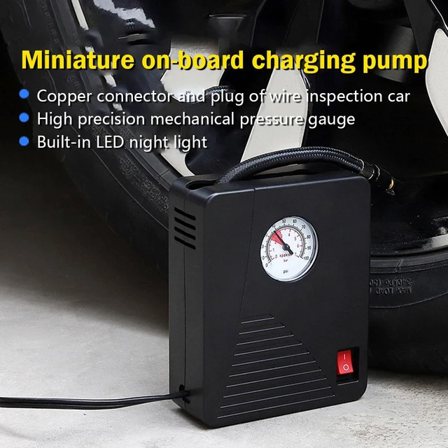 Mini compresseur d'air portable, gonfleur de voiture automatique, outil de  pompe à bille, 260PSI, DC 12V - AliExpress