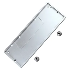 Premium Anodized Aluminum CNC Keyboard Case - GH60 64 Key Layout (Silver)