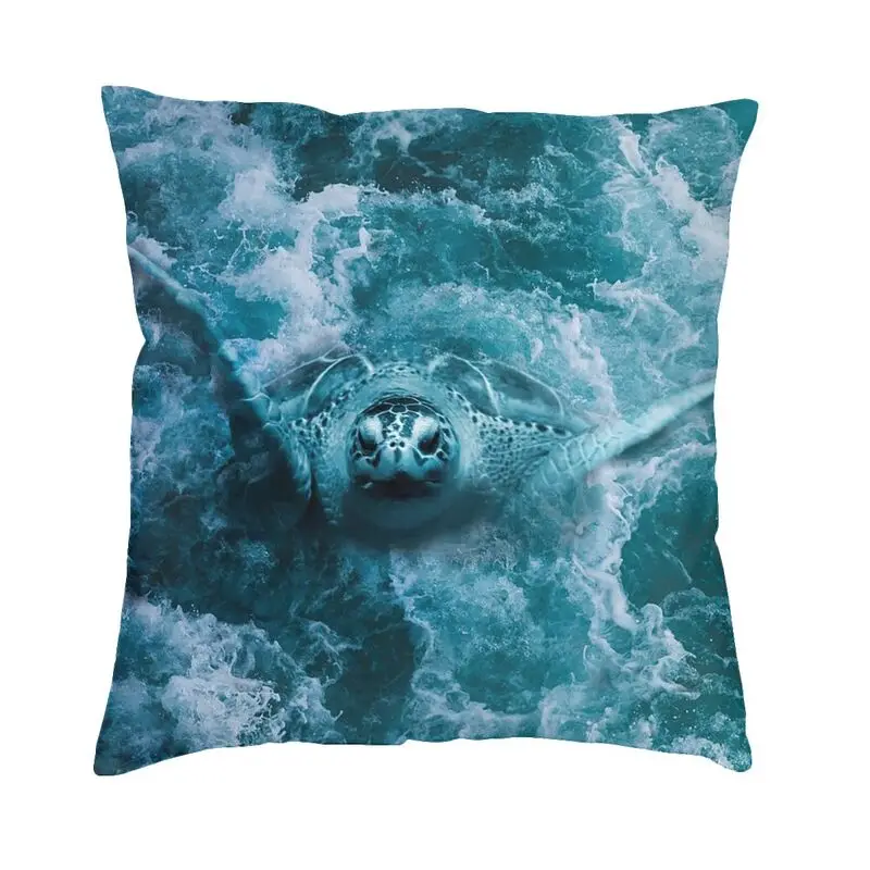 

Sea Turtle Watercolor Art Pillow Case Home Decoration Ocean Lover Luxury Cushion Cover Soft Pillowcase