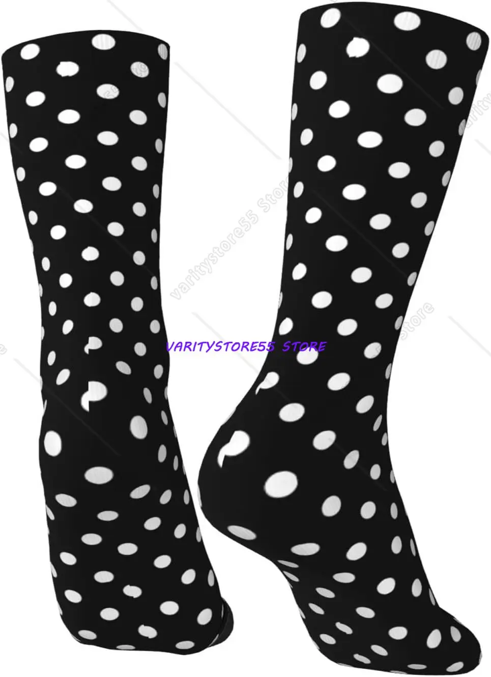 Red Polka Dot Crew Socks - Stylish and Fun Casual Stockings