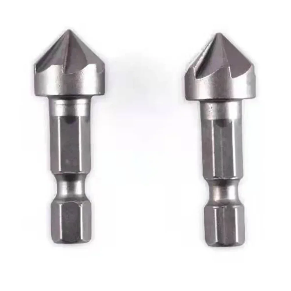 Driller 6-slot Countersunk Five-edge Chamferer Hexagonal Shank Tools 1PC For Carpentry In Wood Woodworking Tools Hand wood carving tools,carving chisel set