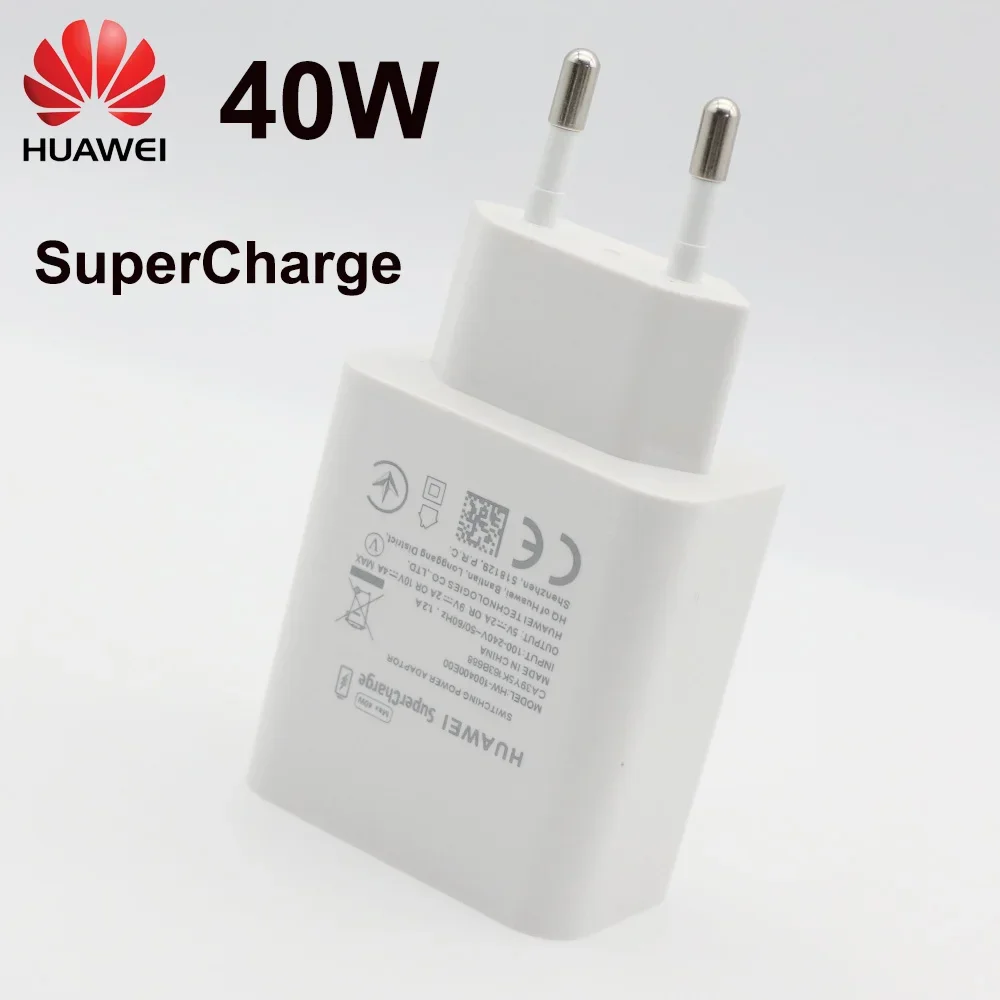HuaweiCharger40WOriginal10V4ASuperchargeEUAdapter5AUSBTypeC