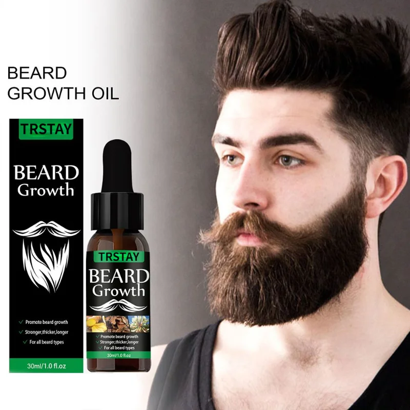 

NEW Beard Hair Growth Essential Oil Anti Hair Loss Product Natural Mustache Regrowth Oil for Men Nourishing Beard Care Roller