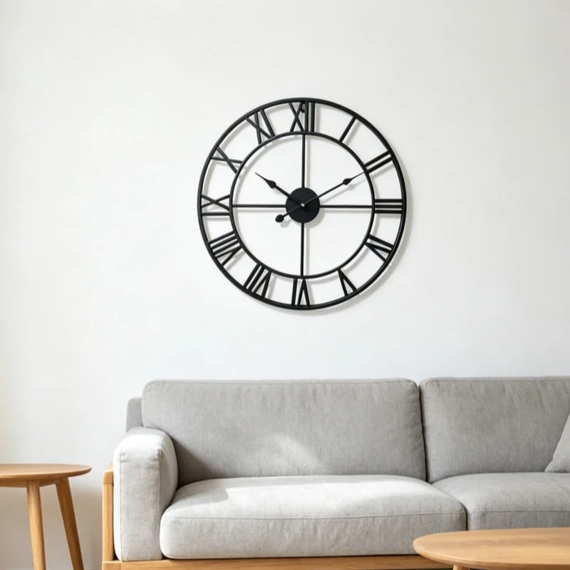 Elegant Nordic Wall Clock: Modern Minimalist Home Decor