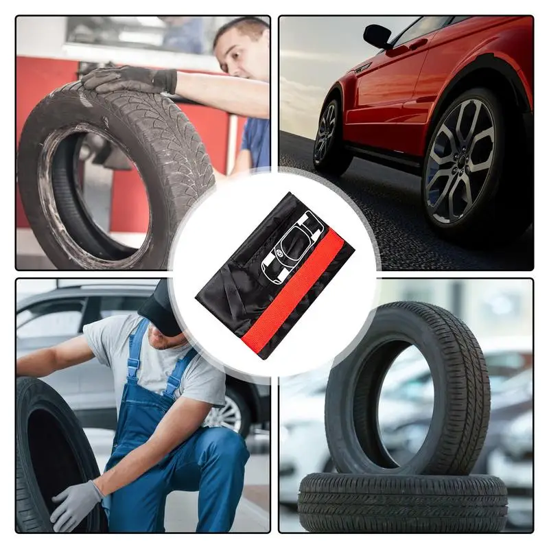 Wheel Storage Bags Single Tyre Storage Tote Cover Bag Tire Dust Bag With Handle Winter Tire Pouch Portable Wheel
